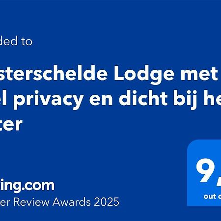 Oosterschelde Lodge Met Veel Privacy En Dicht Bij Het Water Scherpenisse Luaran gambar